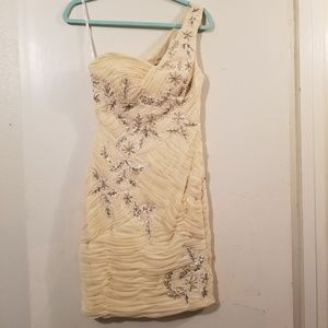 Sue Wong one shoulder cocktail dress